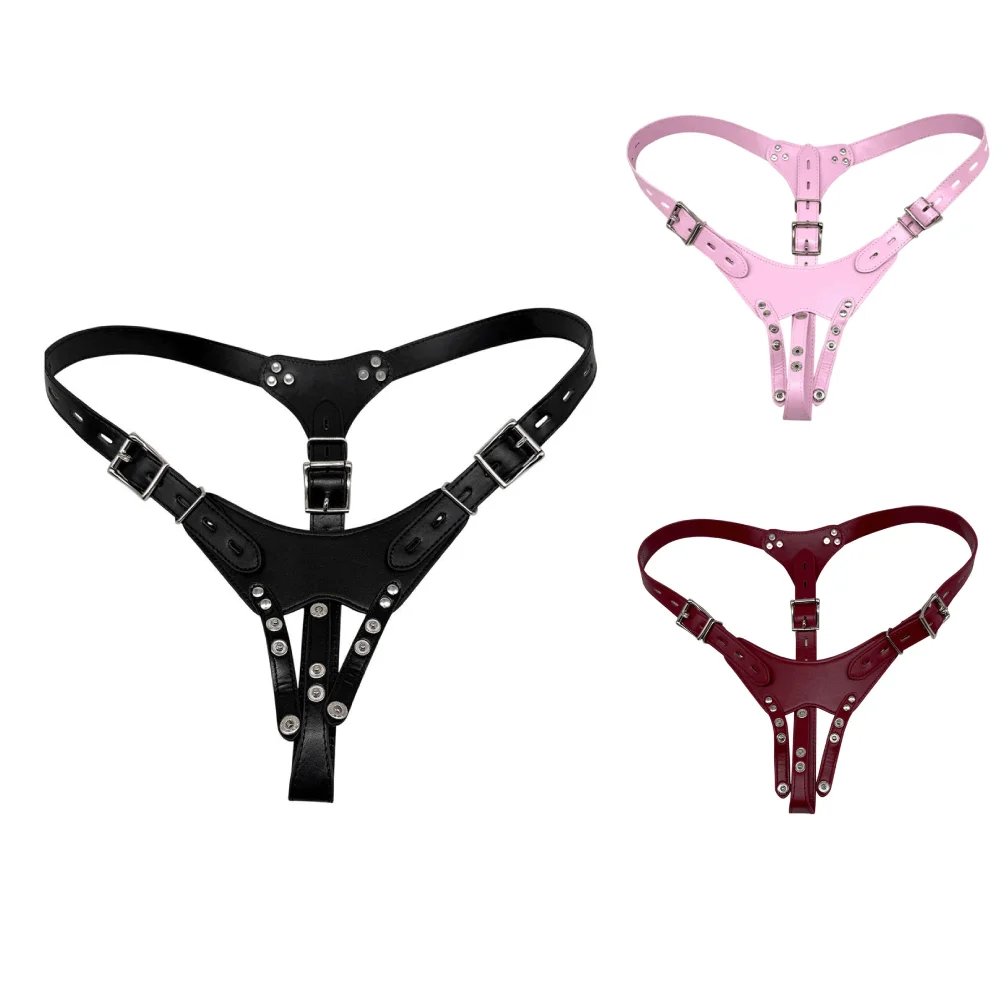 PU Leather Chastity Belt Sex Toy Accessory for Metal Chastity Cage Secure Support Strap Male Chastity Lock Belt Bdsm Men Sex Toy