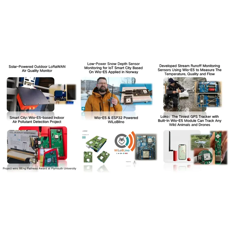 وحدة لاسلكية SQPP-SX1262، Wio-SX1262 مدمجة، تدعم Lora&Lorawan على EU868 وUS915