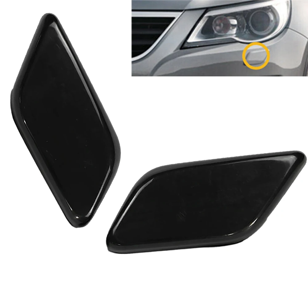 

New Front Bumper Headlight Washer Spray Nozzle Jet Cover Cap For VW Volkswagen Tiguan 2008 2009 2010 2011 5N0955110 5N0955109