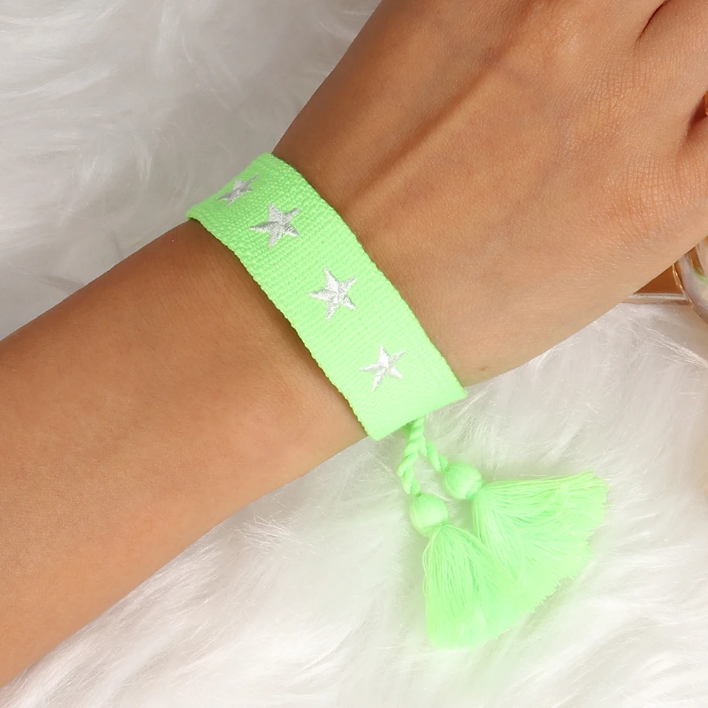 Aihua Heißer Verkauf Boho Bunte Handarbeit Gewebt Seil String Gestrickte Armband Armreifen Unisex Freundschaft Kinder Glück Schmuck Geschenke – Detail 5