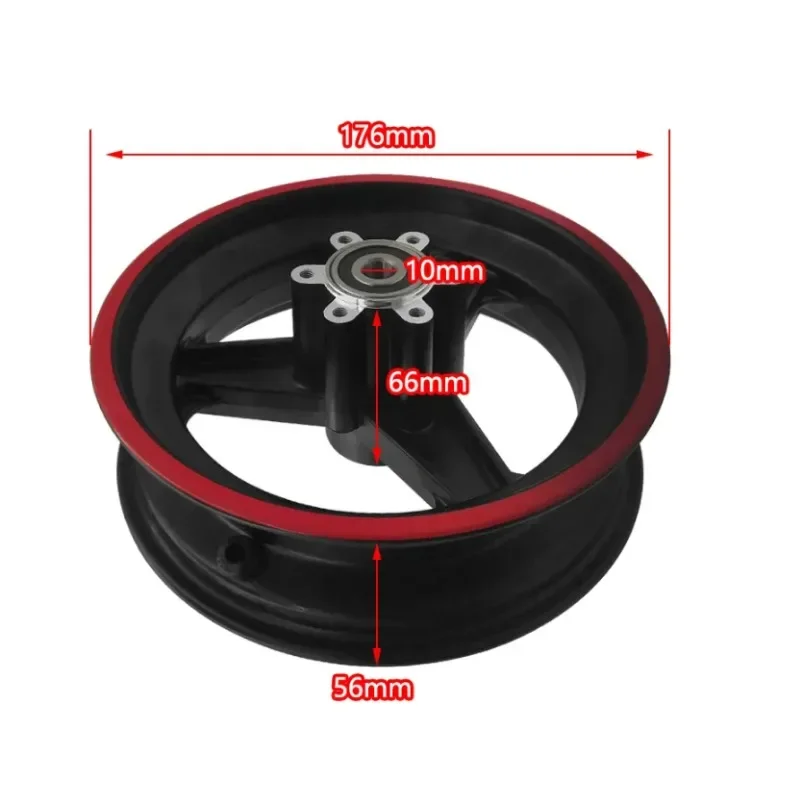 11 inch electric scooter wheels 100/65-6.5 thick vacuum tires, off-road tubeless   accessories