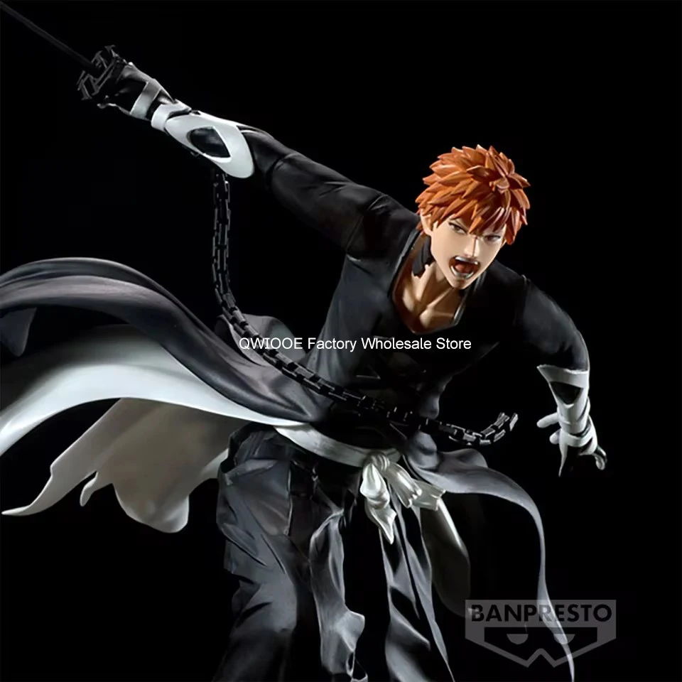 Original Genuine Banpresto Bleach 12cm Kurosaki Ichigo PVC Action Figures Collection Model Toys For Children Christmas Birthday