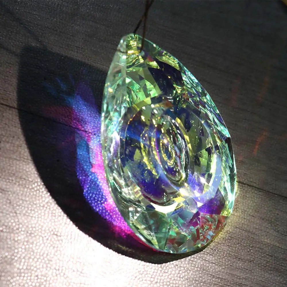 Color High-quality Garden Prism Hanging Wedding Home Decor Rainbow Makers Sun Catcher Delicate Gift Car Pendant Crystal Pendant