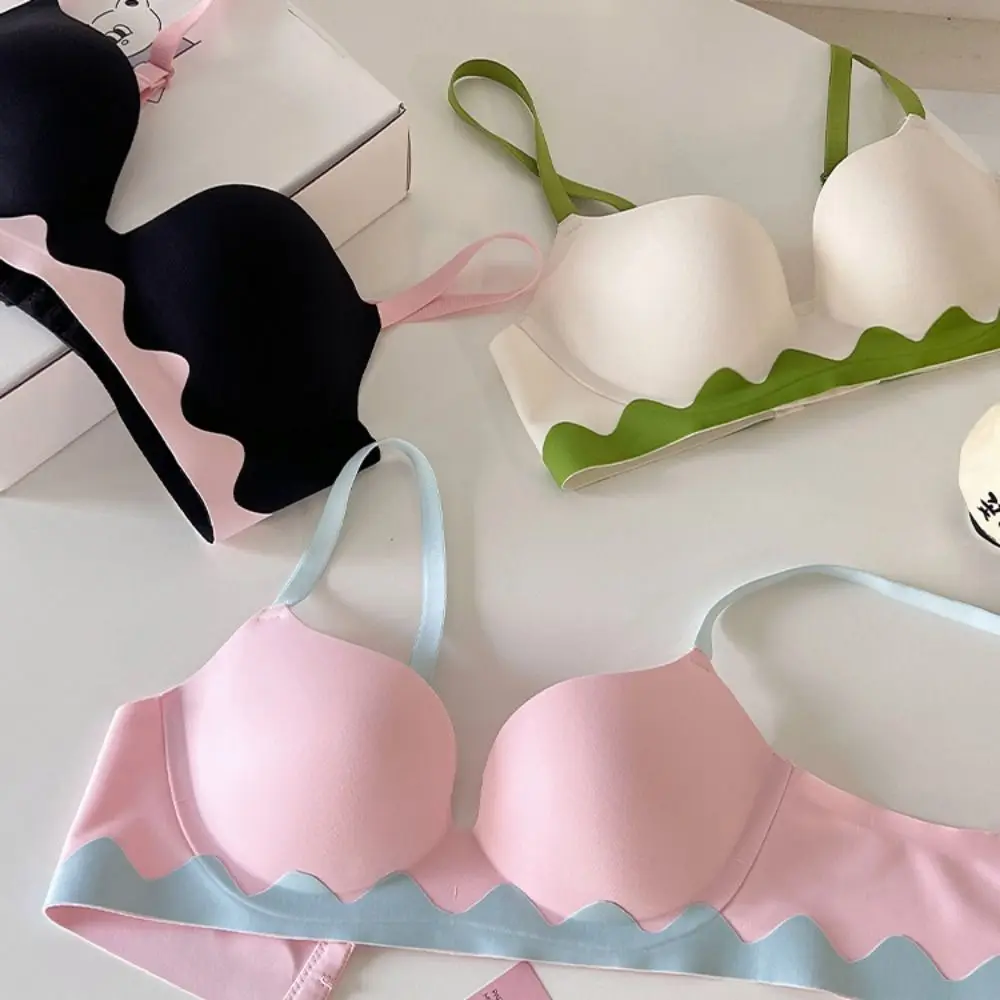ملابس داخلية ناعمة حمالة صدر لاسلكية عميقة على شكل حرف V حمالة صدر مضادة للصدمات للنساء مضادة للترهل حمالة صدر مجمعة بدون خياطة لليوجا #4