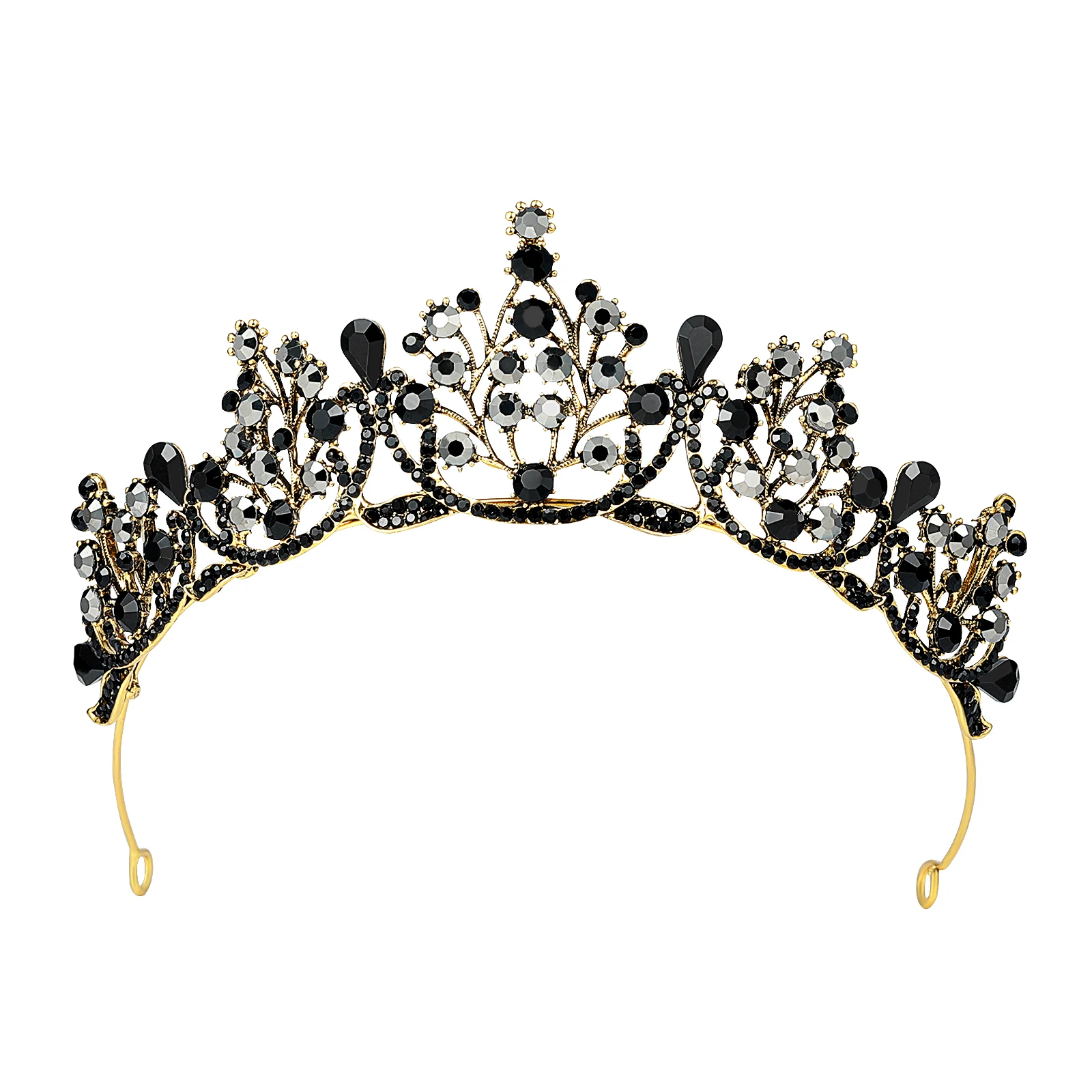 

Винтажная корона в стиле барокко, свадебная тиара из сплава со стразами, свадебный головной убор, головной убор невесты, элегантный вечерние аксессуары для волос
