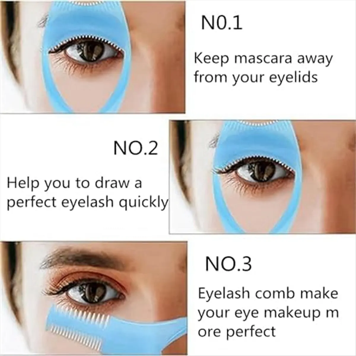 SSR Eyelashes Tools Mascara Shield Applicator ,Eyelash Tool Upper Lower Eye Lash Mascara Guard Applicator Pink