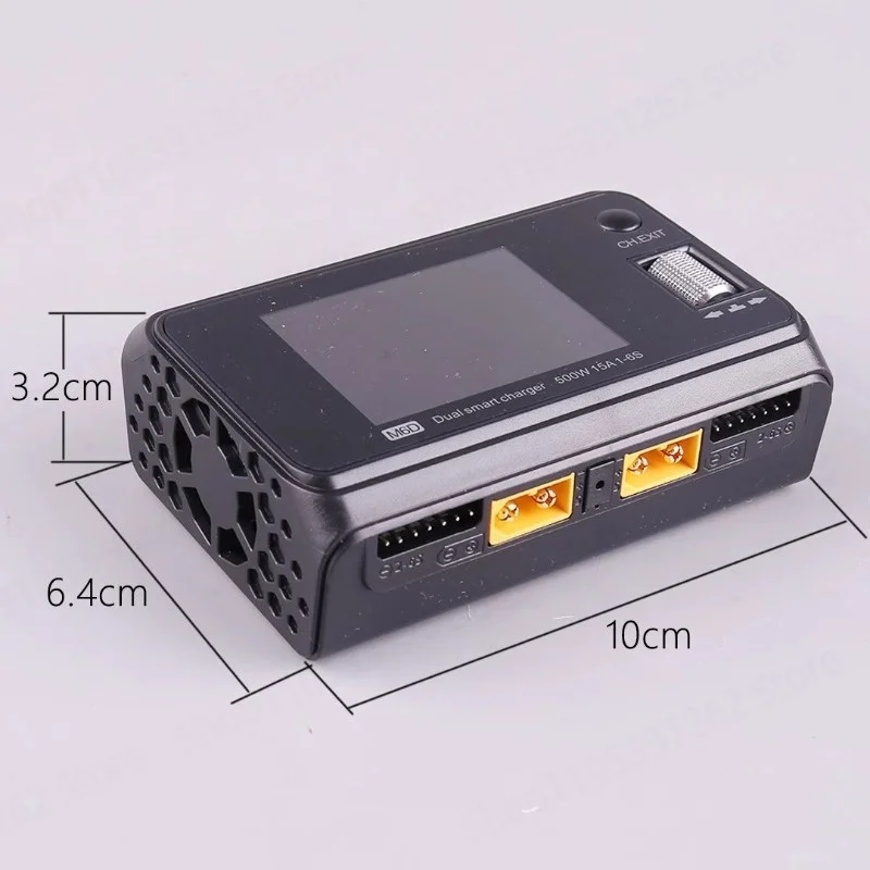 M6D 500W dual channel balance charger lithium battery DC charger for toy aircraft