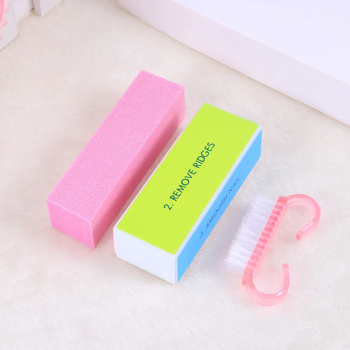 

6Pcs Professional Nail Files Manicure Kit for Natural Acrylic False Nails Buffing Sanding Grit Tools Salon Home Use Nail