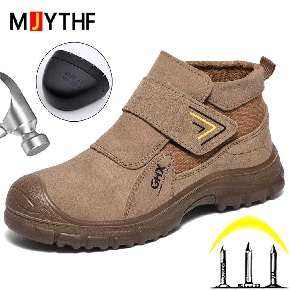 

Non-slip Safety boot for engineers Puncture-Proof Work Boots Anti scald Welding Shoes Work Sneakers Indestructible shoe Security