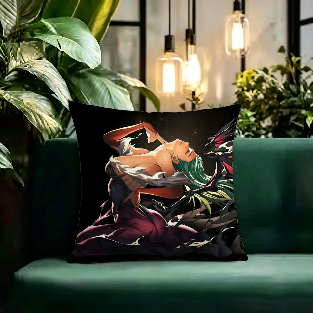 Popular Nearby M-Morrigan Aensland Cushion Cover Linen Pillow Cover Invisible Zipper para Sofa Silla de Oficina