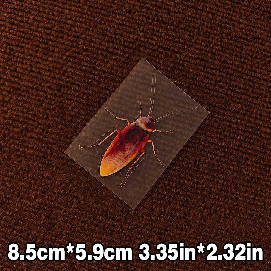1 piece of cockroach insect, abstract and realistic cartoon design, car sticker, car window glass, laptop computer sticker
