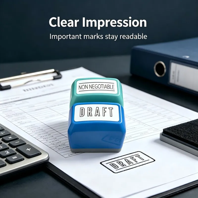 2-piece set of AFT portable self oiled felt seals, pocket size not yet marked with documents, suitable for mobile office workers