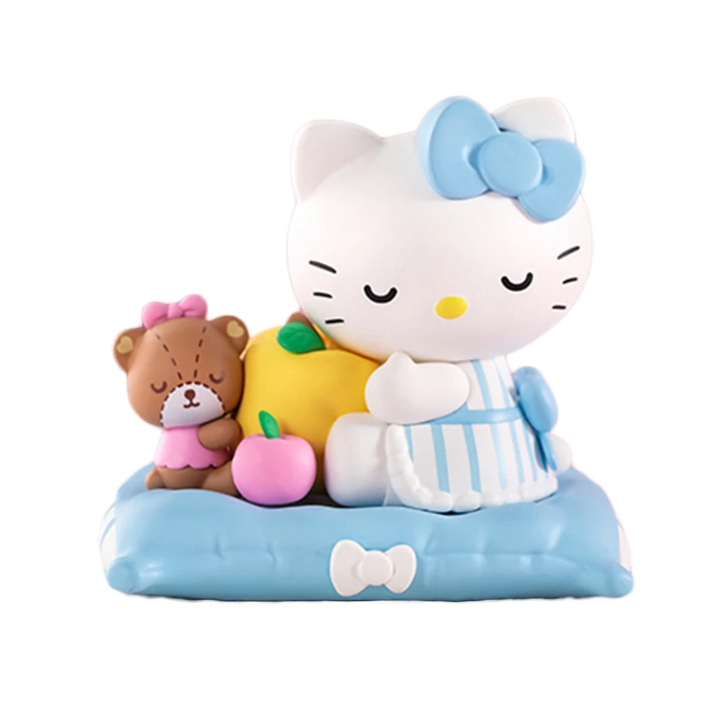 Kitty Family Safe Sleep Series Blind Box Toy Girl Kawaii Doll Caja Ciega Action Figure Toys Birthday Gift Kid Model Mystery Box