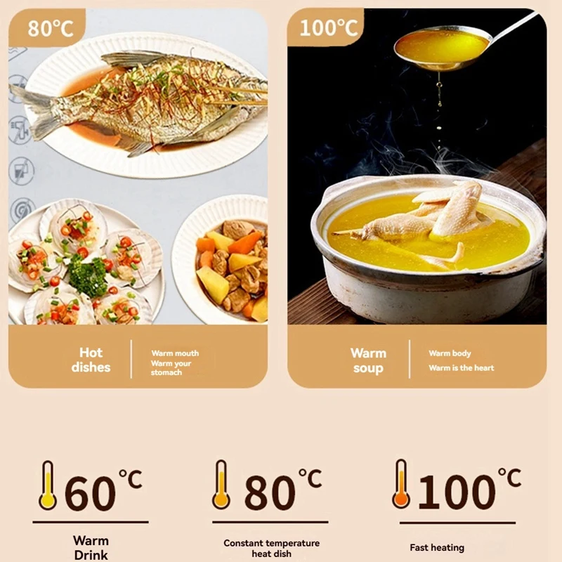 MAKE Premium-Silicone-Heating-Mat-For-Food-with-3-Adjustable-Temperature-Control-Foldable-And-Portable-EU-Plug-47*35Cm