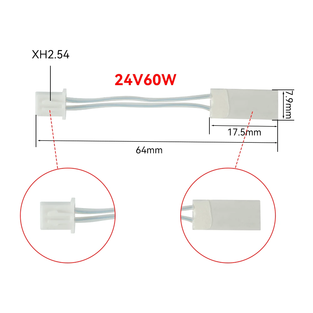 24V 60W Keramik Heizrohr Heizung Thermistor für Elegoo Centauri Carbon Hotend Silikon Socken Abdeckung 3D Drucker Zubehör – Detail 4