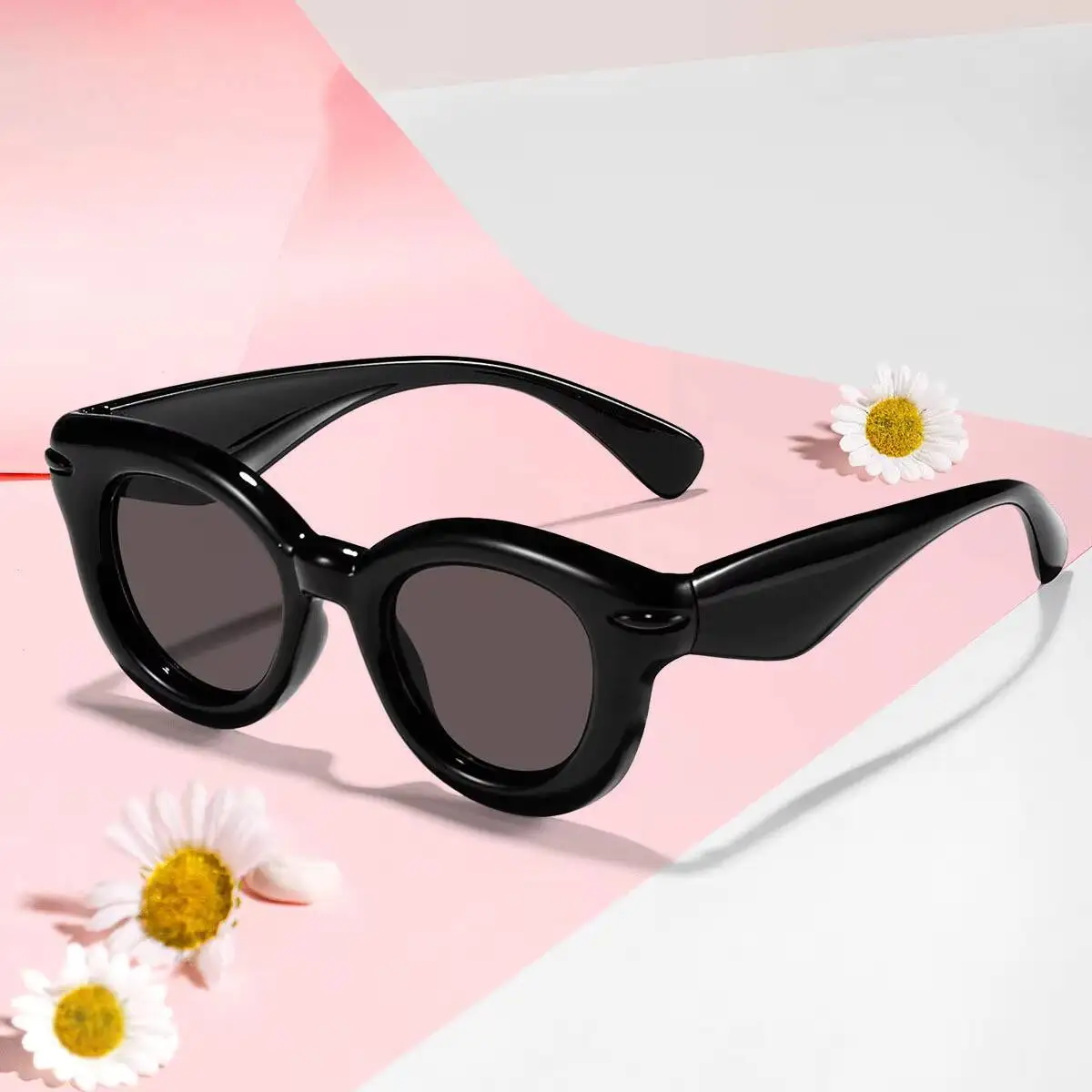 2026  New Bubble Round Frame Candy Color Sunglasses for Children, Parent Child Version, Baby Sunglasses, Personalized Children's