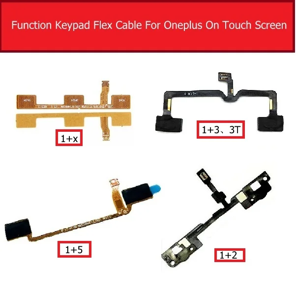 Function Keypad Flex Cable For Oneplus 1+2 3 3t 5 X Menu Button Sensor Function Sensor Flex Ribbon Cable Replacement Parts