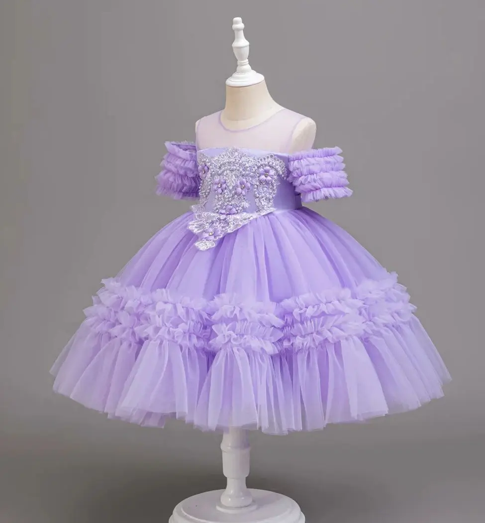 Girl Party Dress Children Princess Dresses Kid's Festive Clothes Girls' Homecoming Clothing