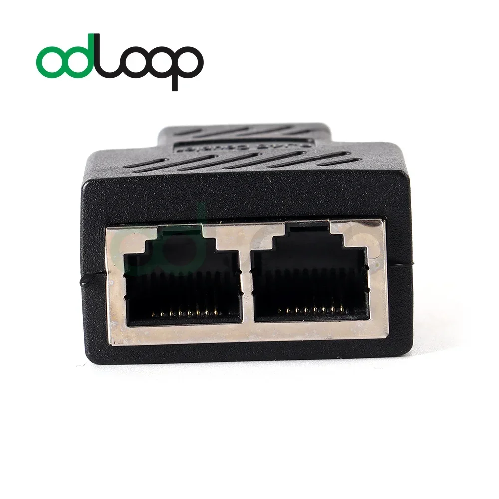 ODLOOP Network Rj45 كابل ميناء كابل الشبكة الفاصل موسع محول القابس موصل (8 الأساسية) سبليت إلى اثنين من الفاصل