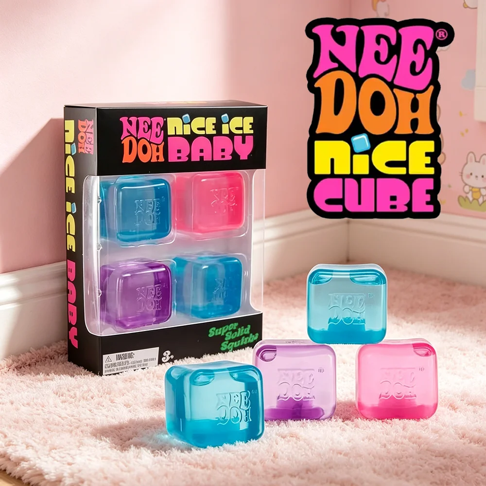 New Needoh Nice Ice Baby Shaped Sensory Toy Super Solid Squish Stress Relief Squeeze Toy For Adult Anxiety Relief Relaxation