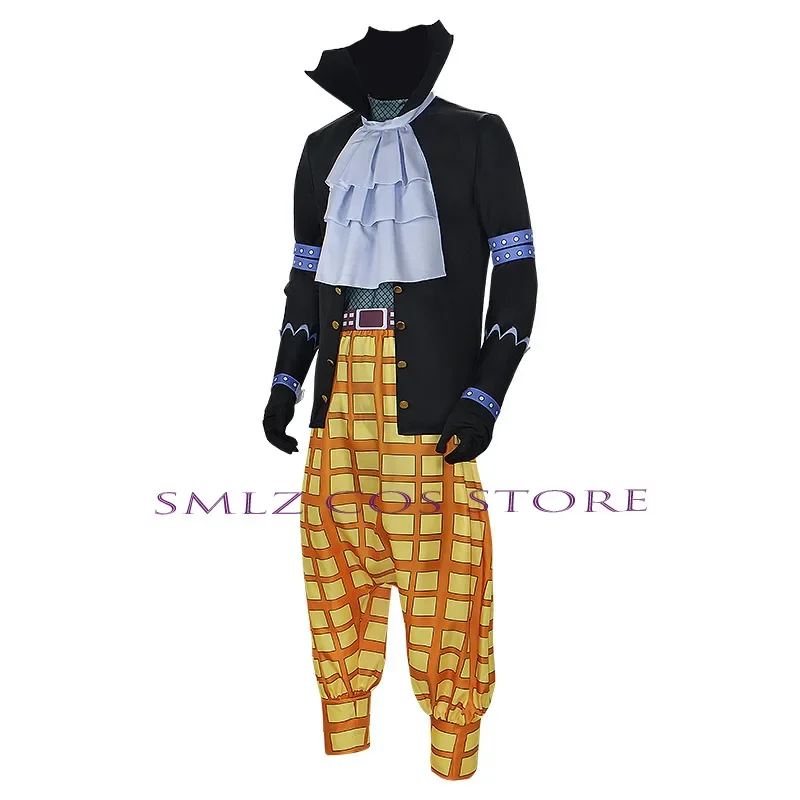 Disfraz de Anime Gekko Moria para hombre, abrigo, pantalones, uniforme Oka Shichibukai Moria, traje de fiesta de Carnaval y Halloween para hombre