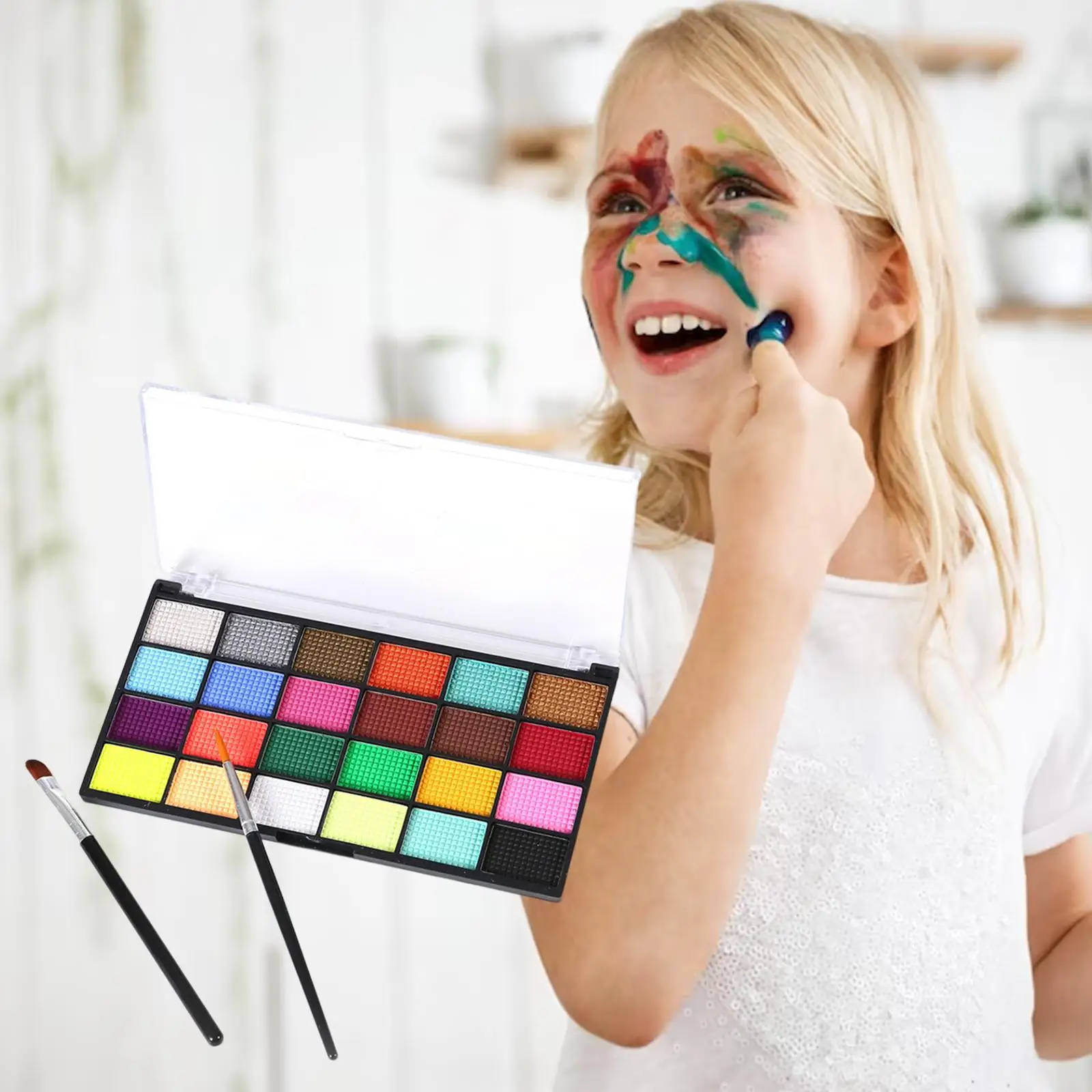 Face Body Paint Set Painting Palette Facepaints per il trucco delle vacanze di Halloween