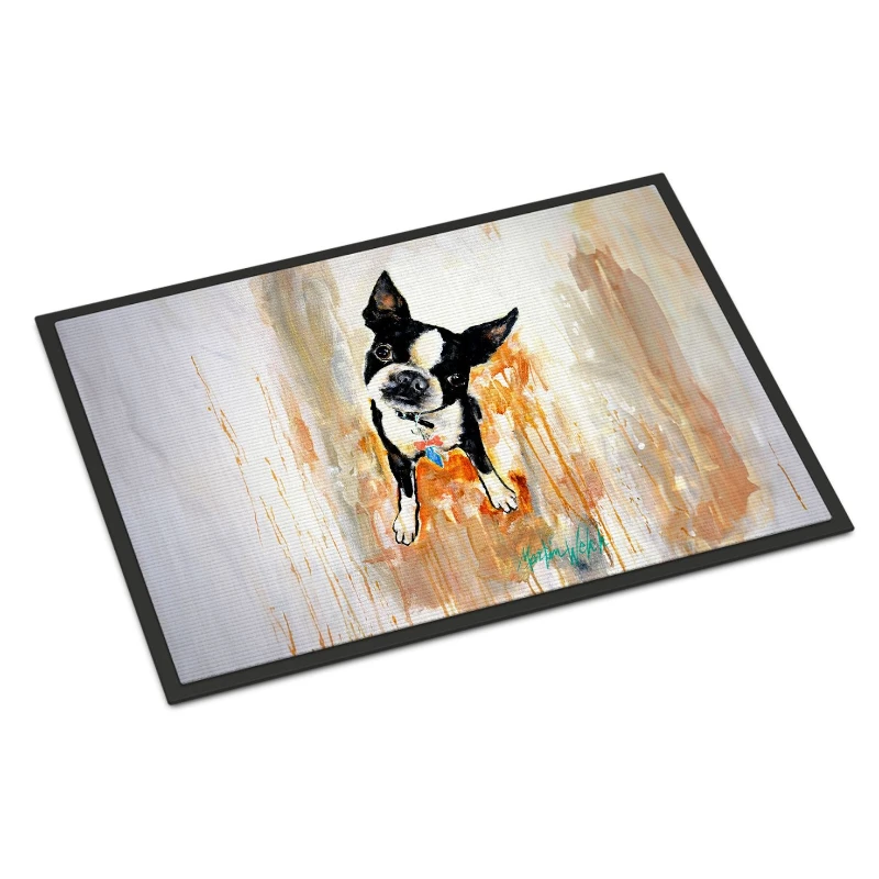

Boston Terrier Scout Design Door Mat - Non-Slip Washable Indoor Outdoor Entry Rug Perfect Housewarming Gift & Wedding Gift