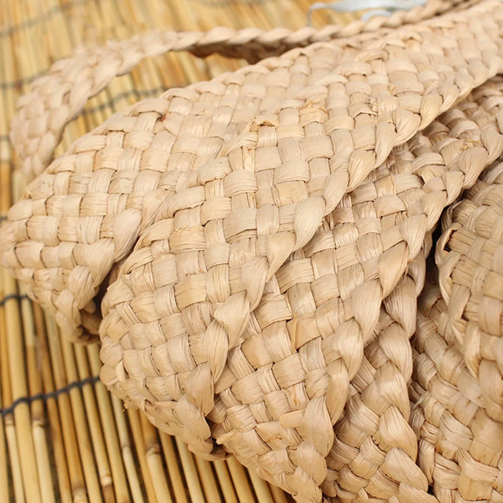 10meters 7 Strand Straw Material Weaving Braid Materials 3.5-4CM Hat Bags DIY Natural Handmade Home Decor