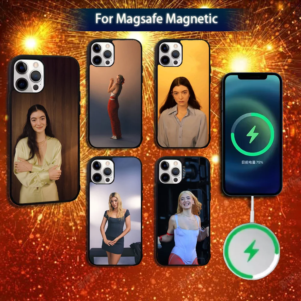 

Singer L-Lorde Solar Power Phone Case For iPhone 16e,16,15,14,13,12,11,Plus,Pro,Max,Mini Magsafe Magnetic Wireless Charging