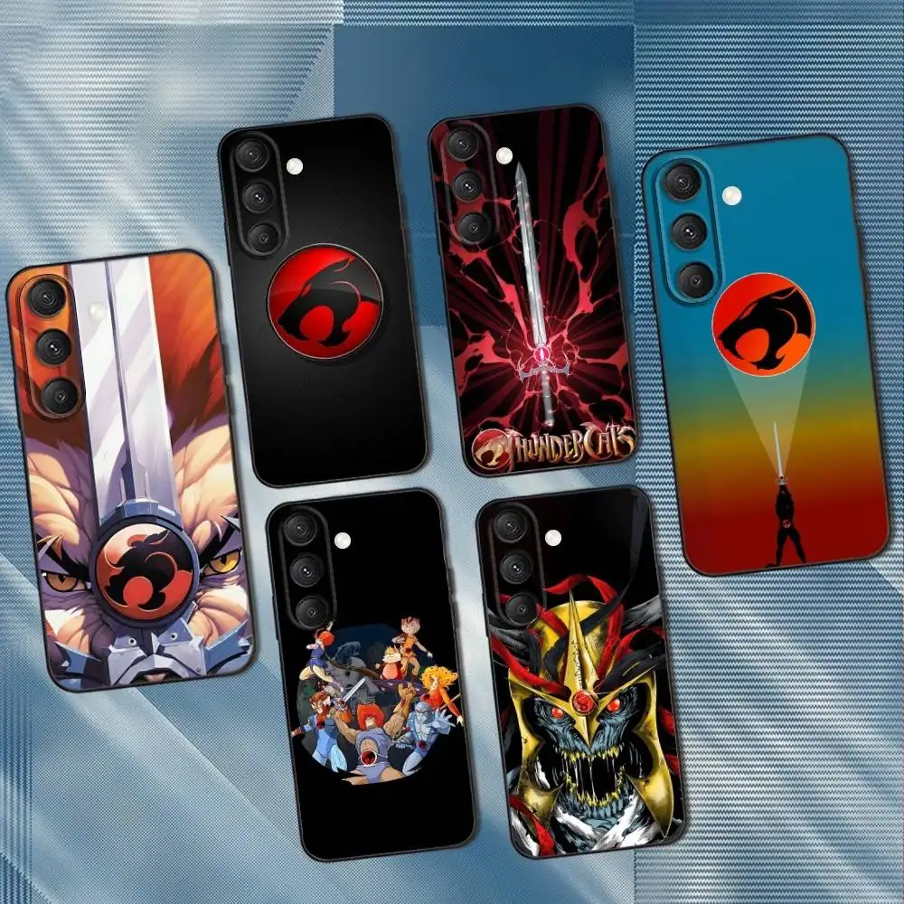 

T-ThunderCats CARTOON Phone Case For Samsung S25,S24,S23,S22,S21,S20,S10,Ultra,Plus,Lite,FE,Soft Silicone Black Cover