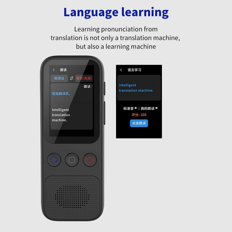 Language Translator, Instant Offline Language Translator, Offline Voice Translator, Portable Two-Way Language Translator-A69F