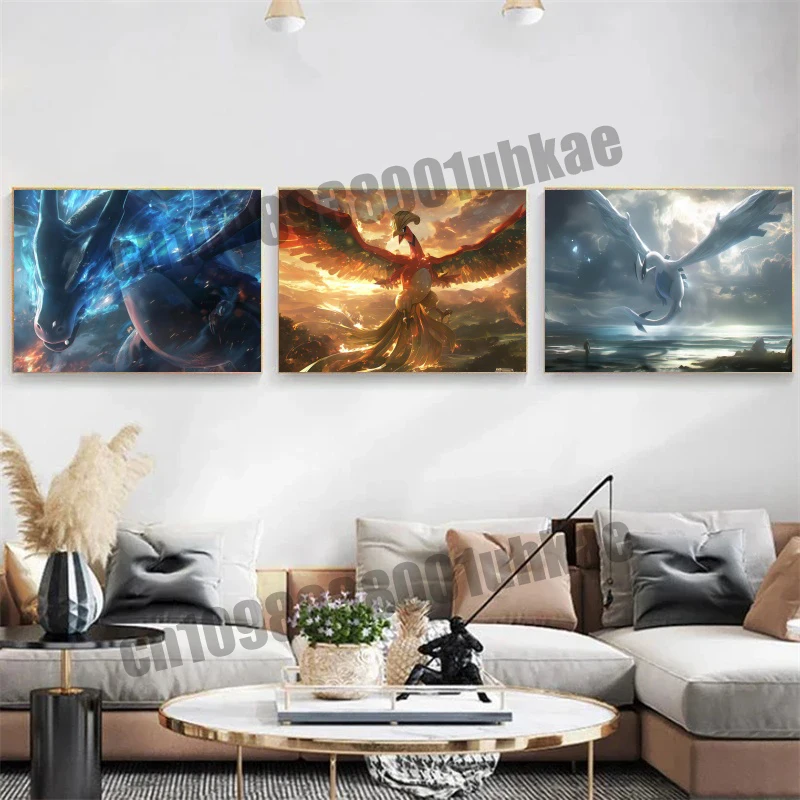 poster-de-pokemon-decoracao-de-anime-pikachu-moltres-charizard-adequado-para-sala-de-jogos-bar-domestico-arte-de-parede-pintura-em-tela-hd