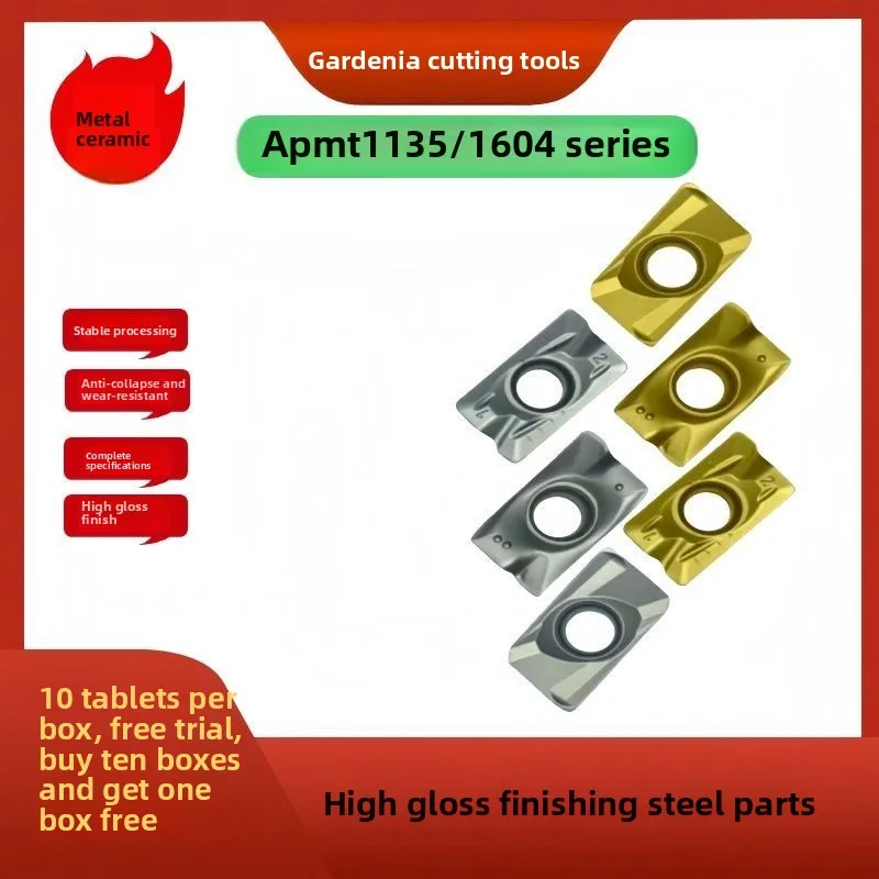 

APMT1135/1604 RPMW1204/1003 Cermet Milling Insert High Gloss Finish Precision Machining Tool126 cnc cnc mill 1 box (10 tablets)