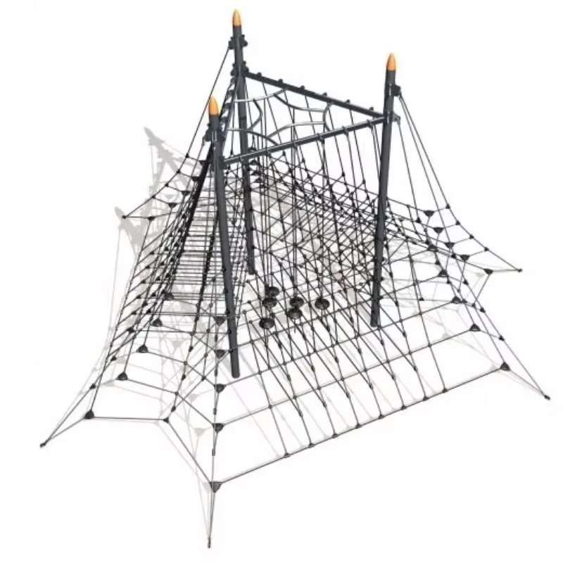 

【Best-selling】Customized Large Outdoor Amusement Park Equipment Nylon Tower Climbing Net For Playgrounds Sportive Outdoor Equipm