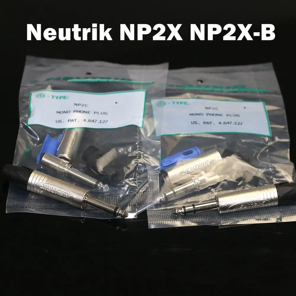 5-30PCS NP2C 24K 2 Pole 6.35 mm 6.5mm Stereo Jack Plug for DIY Cable For NEUTRIK NP2X