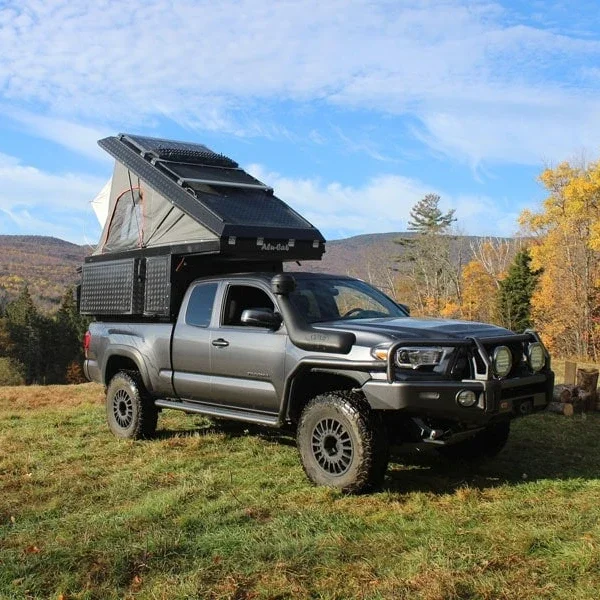 Ecocampor Pop up Aluminum Slide on Pickup Truck Camper Camping Trailer for sale custom