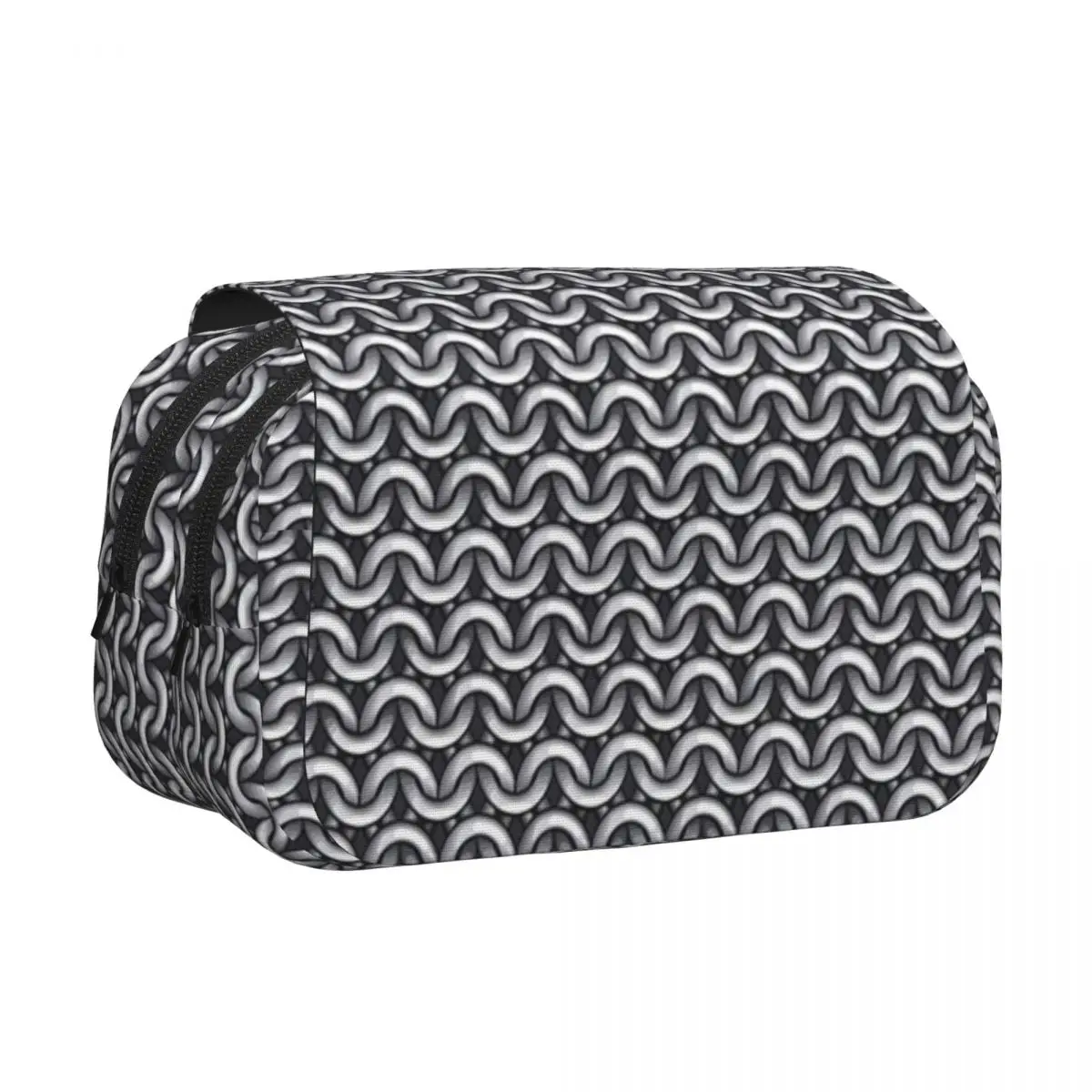 Metal Chainmail Medieval Armor Pencil Case for Boy Girl School Pen Box Pencil Bag Stationery Supplies Pen Holder Bag - view 6