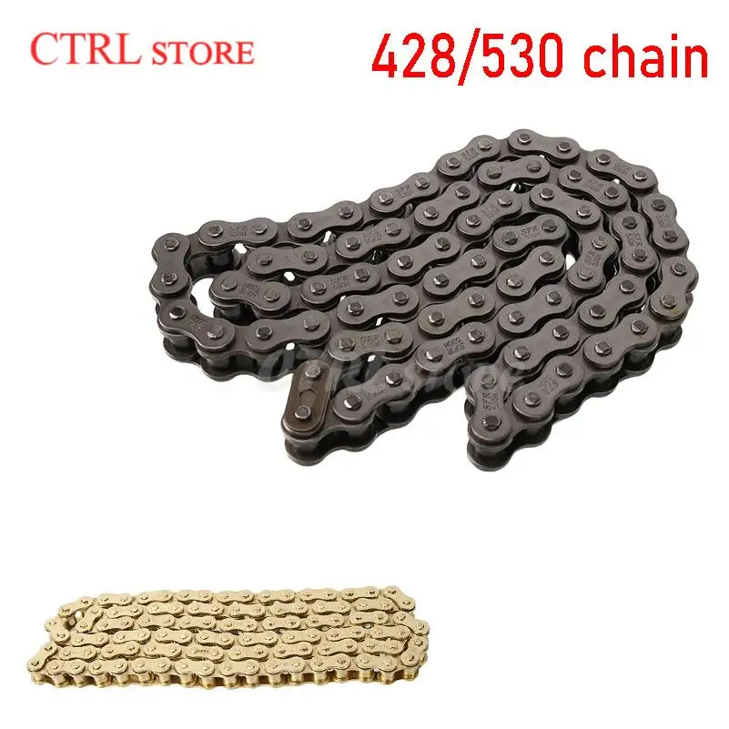 Practical 530 chain 76 chain/428 chain 104 chain suitable for off-road bicycles, go karts, motorcycle modification accessories