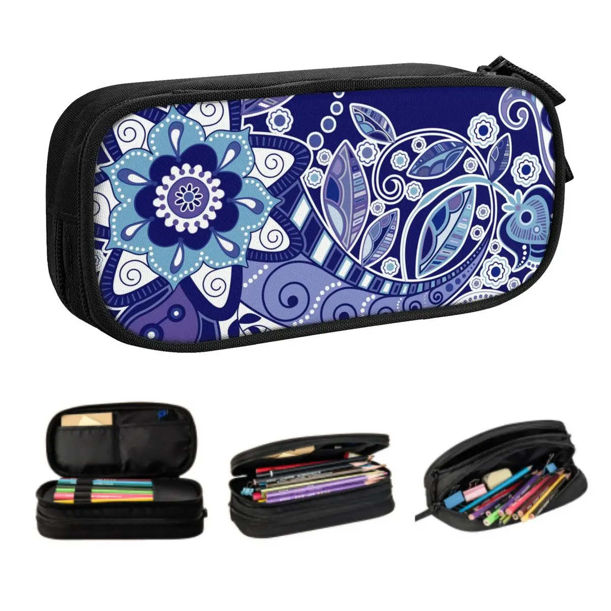 Customized Mandala Flower Deanfun Colorful Cute Pencil Case Girl Boy Large Capacity Deanfun Colorful Pencil Pouch Student School