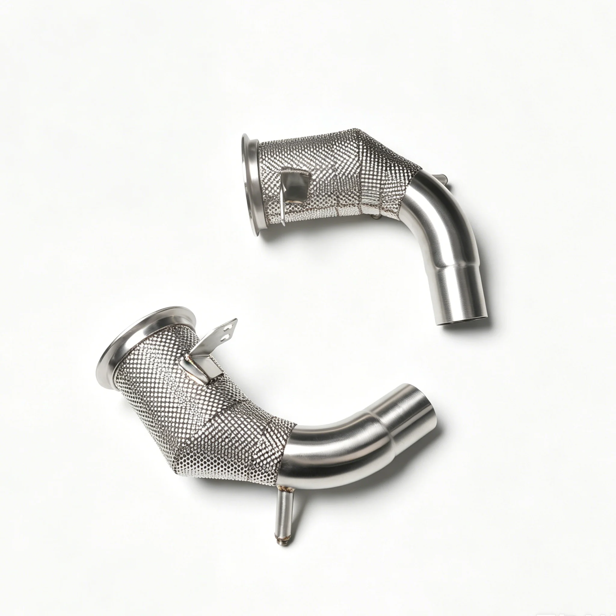 2019-2021 For  911 992 3.0T Exhaust Straight Header Downpipe With Heat Shield Performance Exhaust Pipe