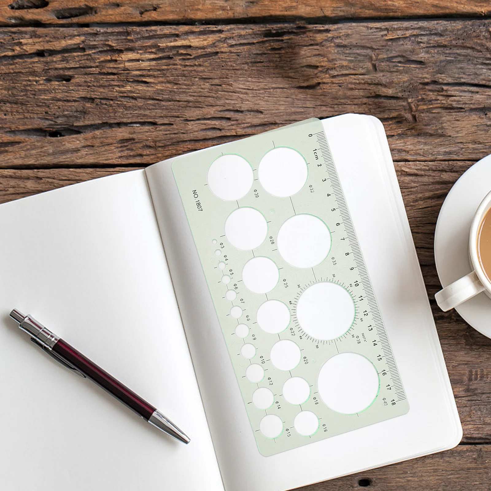 9 قطع من قوالب الرسم الهندسية، استنسل بيضاوي دائري للرسم وصياغة مقاسات متعددة، سهل الحمل، مستلزمات الرسم