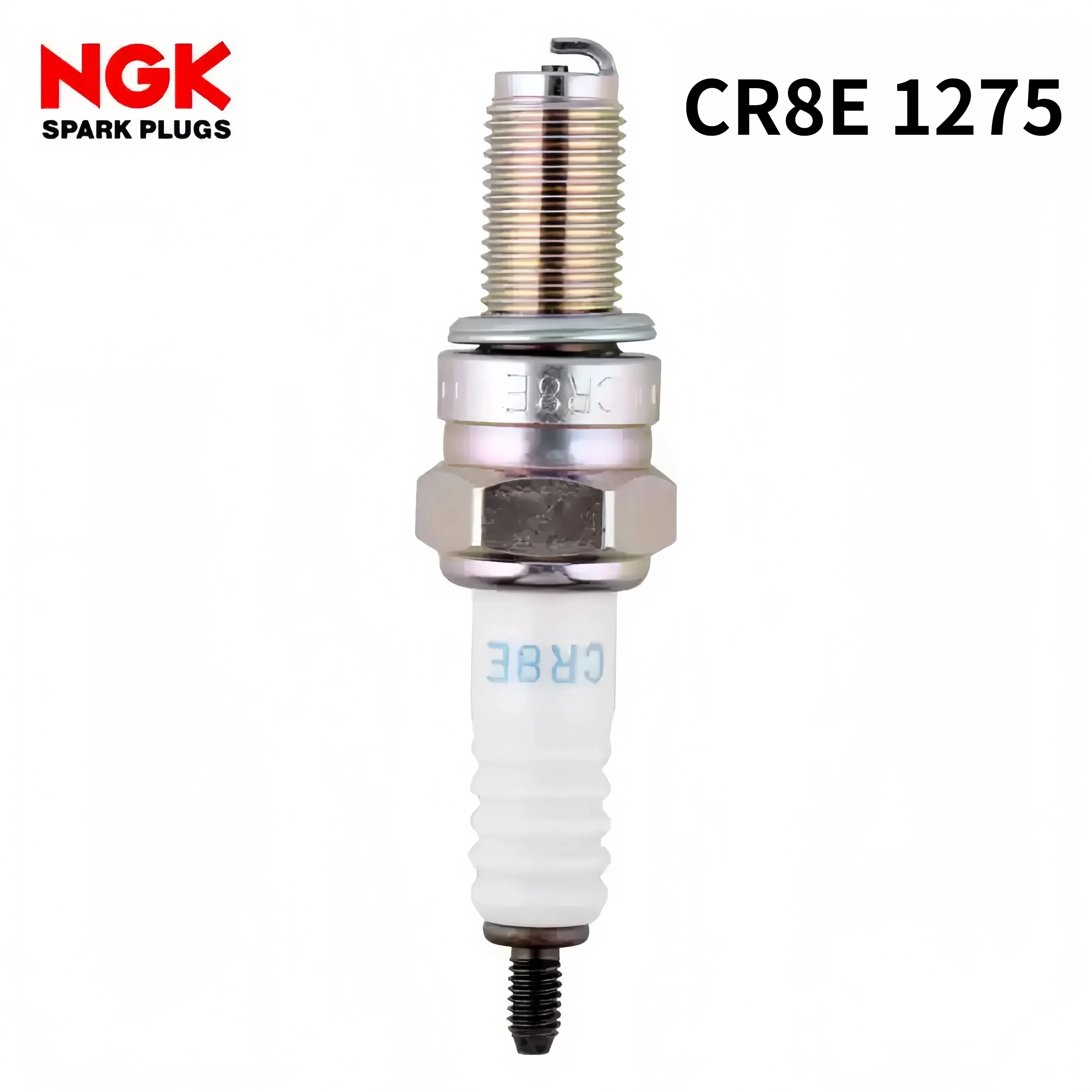 NGK 1Pc/4PCS 1275 CR8E Resistor Spark Plug Fit For Partial 4‑Stroke Scooter Motorcycle ATV Suzuki Zongshen Spare Parts