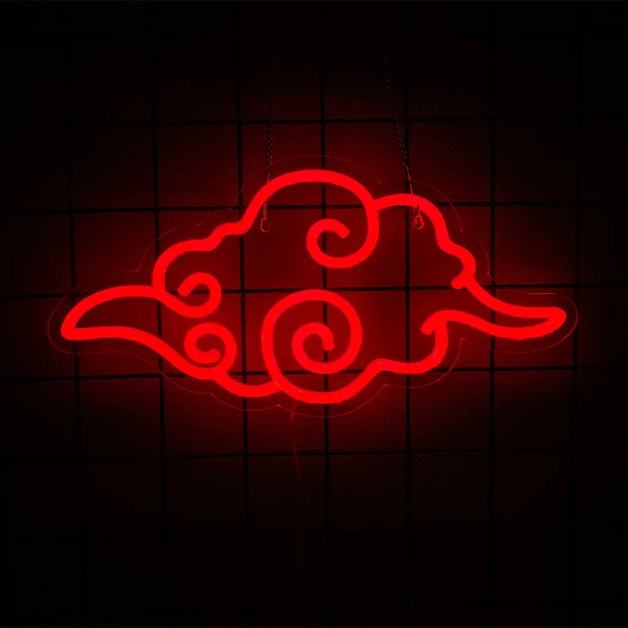 

Acrylic Cloud Usb Neon for Bedroom Sign Party Red Cloud-shaped Led Wall Lamp Powered Used Home Game Novelty Lighting（new） Lights