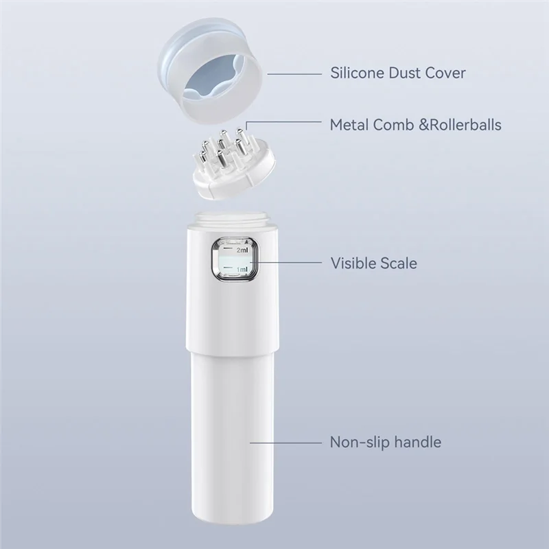 FORC-para medicina suero de aceite esencial aplicador de aceite para el cuero cabelludo masajeador de cabeza para el tratamiento del cabello crecimiento 1 pieza