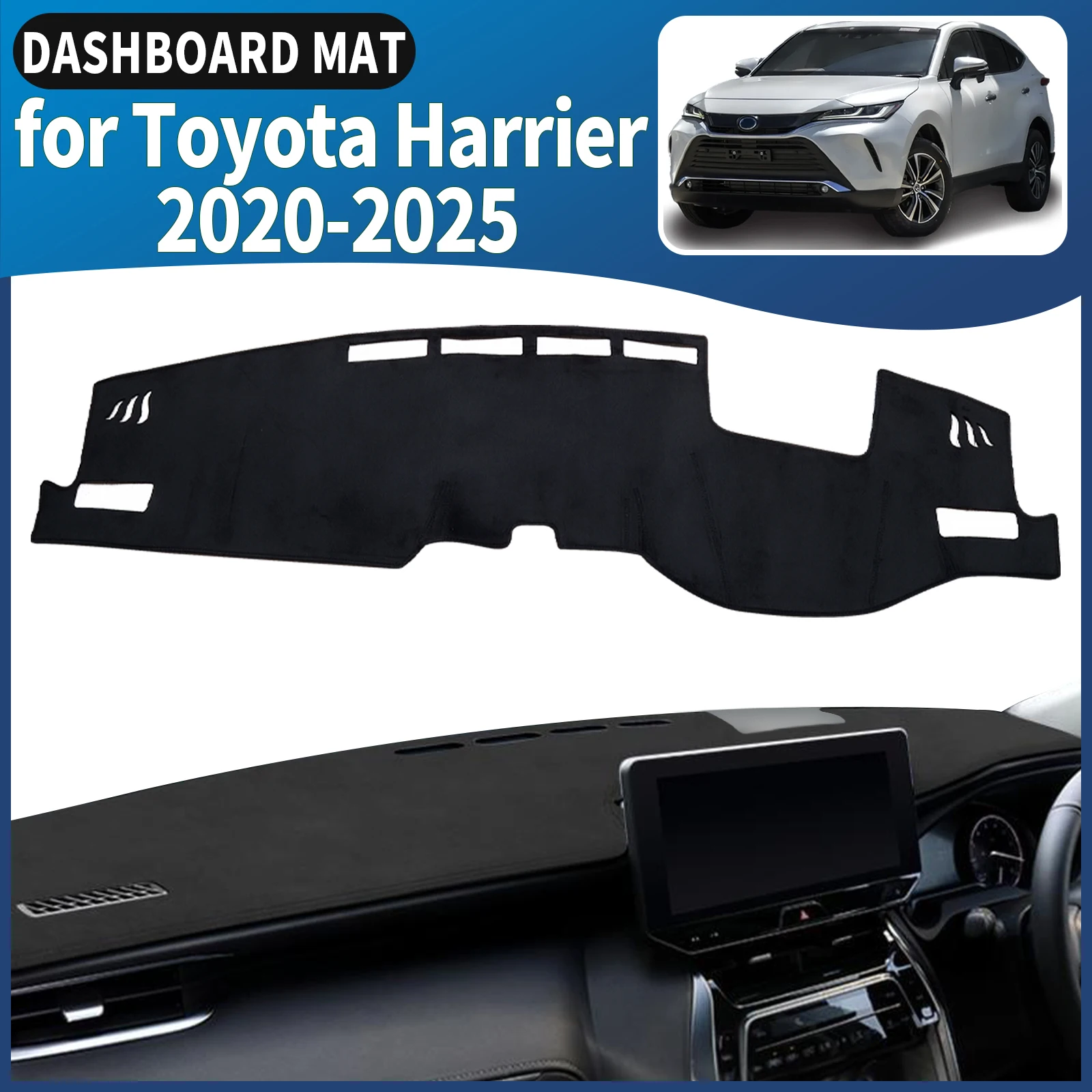 

fit for Toyota Harrier XU80 Venza 2020 2021 2022-2025 Dashmat Dashboard Cover Pad DashMat Sunshade Accessories Protective Carpet