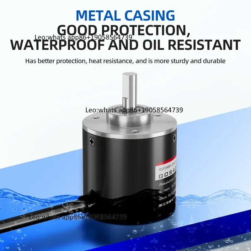 Codificador Rotatorio Incremental Fotoeléctrico E6B2-CWZ6C 5000PPR OD, 6MM, DC 5-24V, ABZ 3 Fases, Conector de Soldadura para CNC