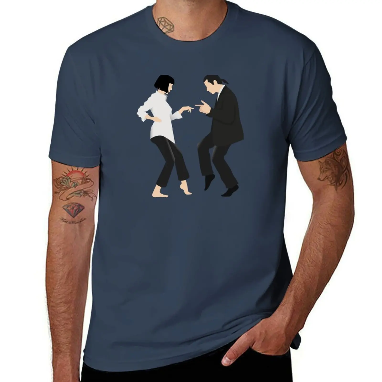 

Pulp Fiction | Dancing 1 T-Shirt Basic Short Sleeve T-Shirt for Men