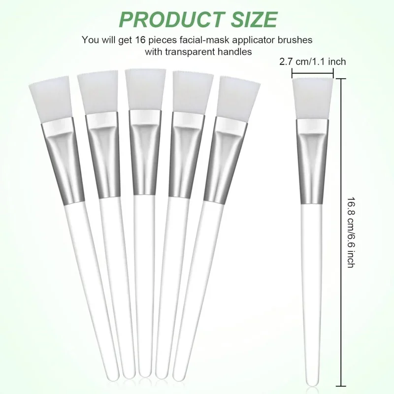 فرش قناع الوجه بشعيرات ناعمة شفافة من الكريستال، فرشاة توزيع الوجه، أدوات مكياج سبا لصالونات العناية بالبشرة #6