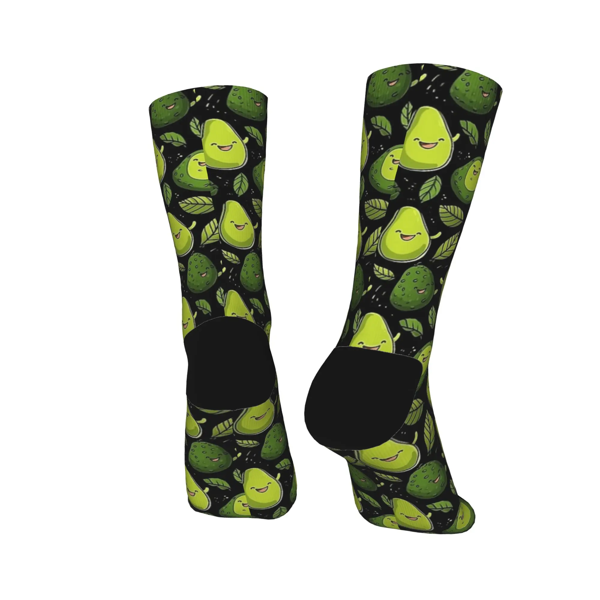 Bonito abacate engraçado meme meias novidade meias outono antiderrapante adultos homens meias macio respirável padrão esportes ao ar livre meias