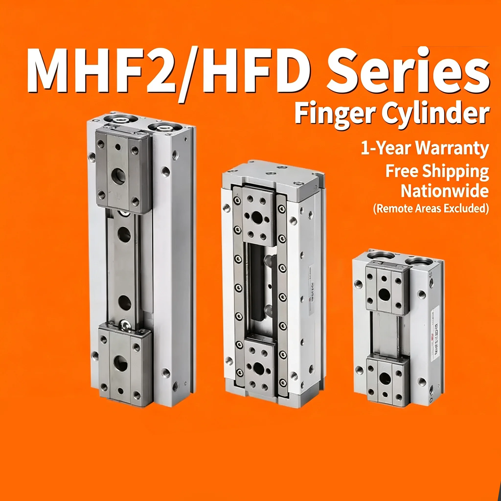 Low Profile Pneumatic Cylinder Air Parallel Gripper Force Cylinder  MHF2 10D MHF2 12D  Pneumatic Gripper